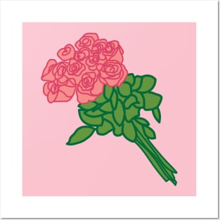 Aesthetic Pink Roses Posters and Art